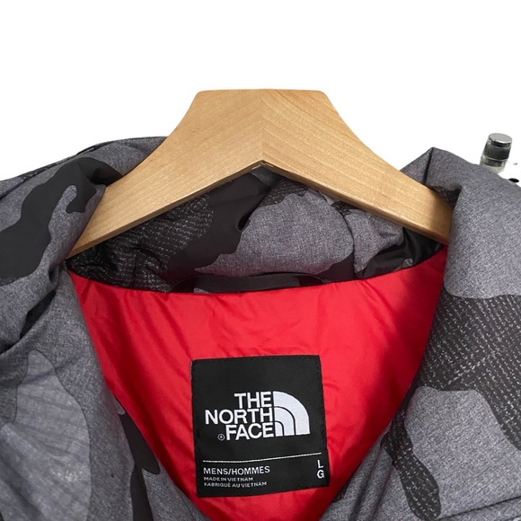 NWT The North Face Skagit Graphite Gray Camo Puffer Quilted Jacket Mens Large - Picture 5 of 7